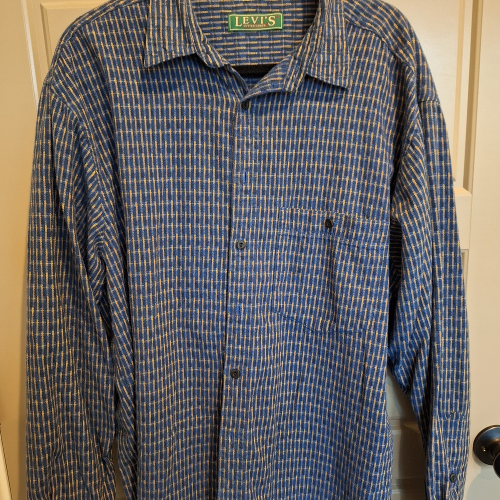 Levi's‎ Vintage 90s Sutter Creek Blue Checkered Men's Shirt